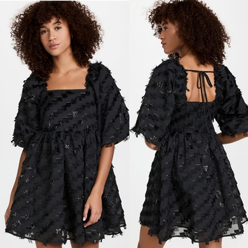 Munthe Niche Fringed Baby Doll Dress